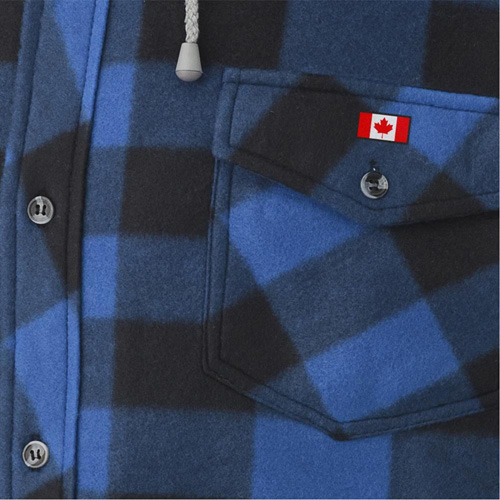 415SS Chemise &agrave; capuche matelass&eacute;e, Hommes, Petit, Multicolore EastCoast Offshore Supplies