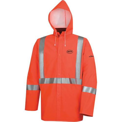 576J Veste de pluie ignifuge haute visibilit&eacute;, Petit, Orange haute visibilit&eacute; EastCoast Offshore Supplies