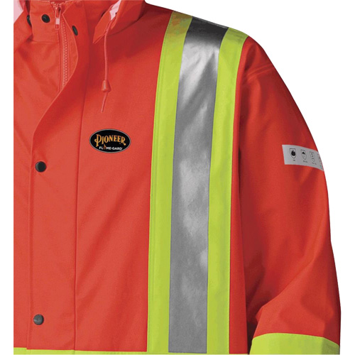 5896 Manteau long imperm&eacute;able et ignifuge, Petit, Orange haute visibilit&eacute; EastCoast Offshore Supplies