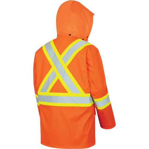 5892PKT Veste de s&eacute;curit&eacute; imperm&eacute;able &agrave; haute visibilit&eacute; ignifuge, T-petit, Orange haute visibilit&eacute; EastCoast Offshore Supplies