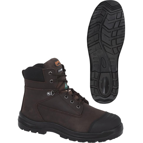 1026 Brown 6" Work Boots, Leather, Steel Toe, Size 10 EastCoast Offshore Supplies