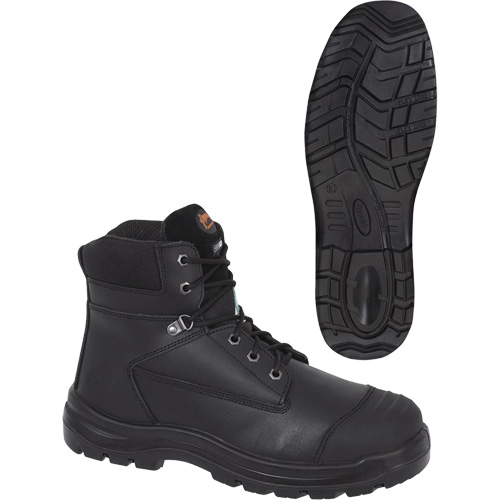 1025 Black 6" Work Boots, Leather, Steel Toe, Size 10 EastCoast Offshore Supplies