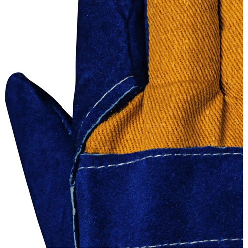 630 Gants d'appareilleur isol&eacute;s bleus, Taille unique, Paume en Cuir de vache refendu, Doublure en Boa EastCoast Offshore Supplies