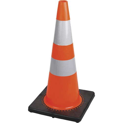 183 Premium Flexible Safety Cone, 28", Orange, 4" & 6" Reflective Collar(s) EastCoast Offshore Supplies
