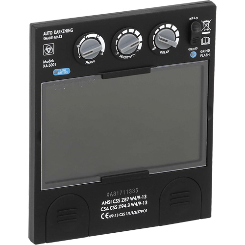 Filtre dobscurcissement automatique large &agrave; intensit&eacute; variable Advantage Plus, 5-1/4" la x 4-1/2" h Champ de vision, Pour utilisation avec S26200 EastCoast Offshore Supplies