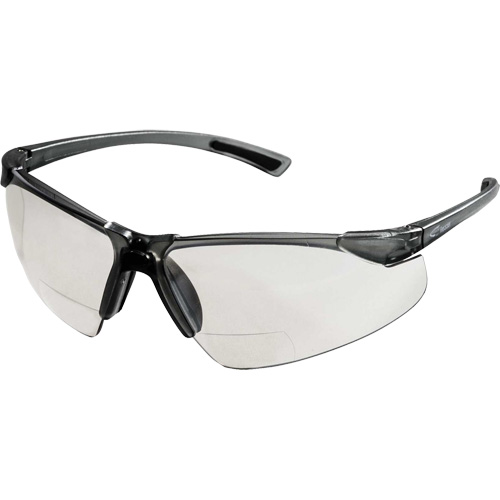XM340RX Safety Glasses with 2X Magnification, Clear Lens, Anti-Scratch, ANSI Z87+/Meets/Exceeds CSA Z94.3 EastCoast Offshore Supplies