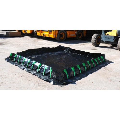 Berme Ultra-Containment Berm, Capacit&eacute; 1496 gal. US, 10' la x 20' lo x 12" h, Paroi &agrave; piquets EastCoast Offshore Supplies