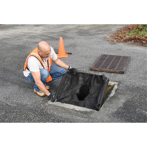 Square Ultra-Drain Guard&reg; Catch Basin Insert with Overflow Port, Oil & Sediment, 16" - 28" L x 20" - 36" W EastCoast Offshore Supplies