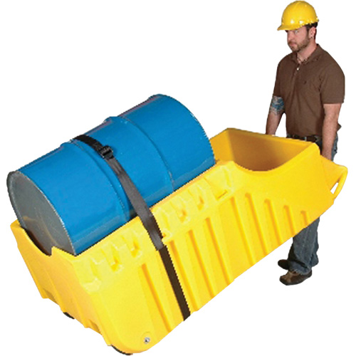 Chariot pour baril, 26,5'' lo x 26,5'' la x 5'' h, Cap. de d&eacute;versement 800 gal. US EastCoast Offshore Supplies