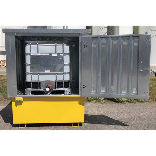 Steel Ultra-IBC Hard Top, 71.1" L x 83.1" W x 66.3" H, 5640 lbs. Load Capacity EastCoast Offshore Supplies