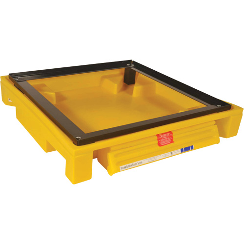 Single Drum Ultra-Safety Cabinet Bladder System, 37,8" lo x 37,8" la x 6,3" h, Capacit&eacute; de charge 1500 lb EastCoast Offshore Supplies
