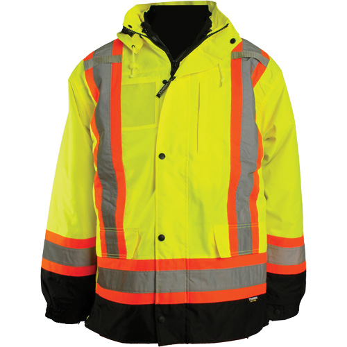 7-in-1 Jacket, Polyester, High Visibility Orange, 2X-Large EastCoast Offshore Supplies
