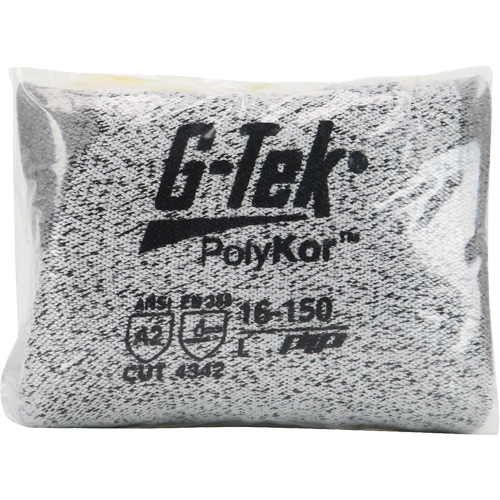 Gants r&eacute;sistants aux coupures G-Tek en tricot sans couture, Taille T-petit, Calibre 13, Rev&ecirc;tement Polyur&eacute;thane, Enveloppe en PolyKor, ASTM ANSI niveau A2/EN 388 niveau B EastCoast Offshore Supplies