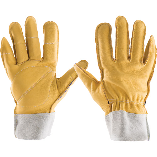 Gants tout cuir, 7/Petit, Paume en Cuir fleur, Poignet &eacute;lastique EastCoast Offshore Supplies