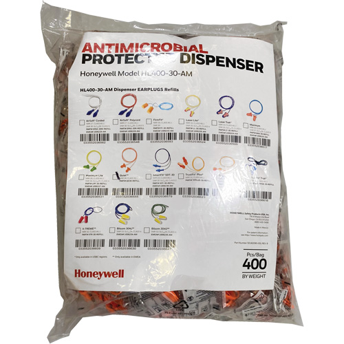 QD30 Earplugs Refill for HL400 Dispenser, Bulk - Polybag, Corded EastCoast Offshore Supplies