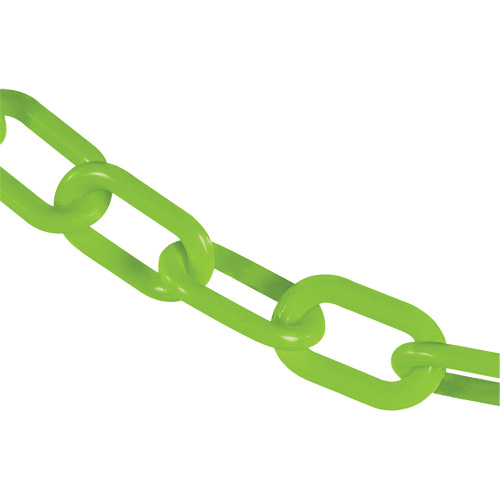 Chaîne de s&eacute;curit&eacute; en plastique robuste, Vert, Maillon de 2", 100' de long EastCoast Offshore Supplies