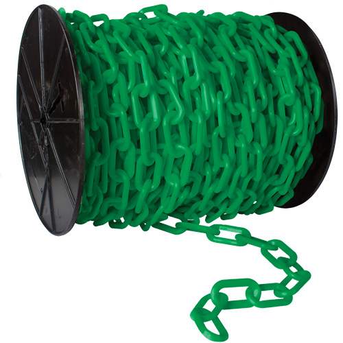 Chaîne de s&eacute;curit&eacute; en plastique robuste, Jaune, Maillon de 2", 100' de long EastCoast Offshore Supplies