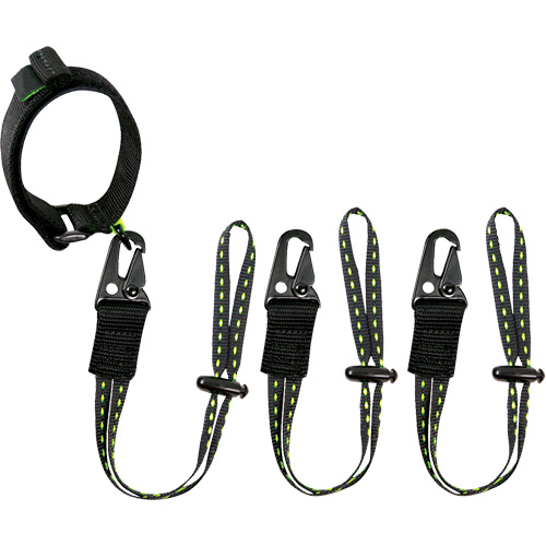 GearLink Wrist Lanyard with Interchangeable Ends, Fixed Length, Hook & Loop/Loop EastCoast Offshore Supplies