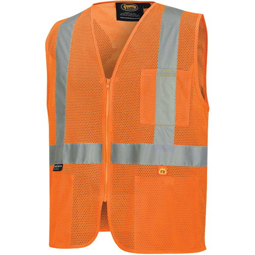 6943 Flame-Resistant Mesh Safety Vest, High Visibility Orange, Small, Polyester EastCoast Offshore Supplies