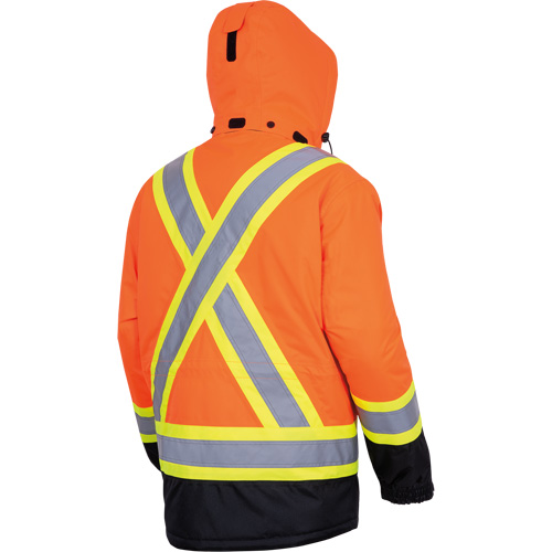 5407 Waterproof Insulated Heated Safety Jacket, Men's, Small, High-Visibility Orange EastCoast Offshore Supplies