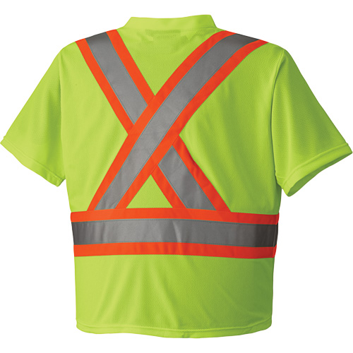 6989 Chandail pour la circulation en micromaille, T-petit, Jaune lime haute visibilit&eacute; EastCoast Offshore Supplies