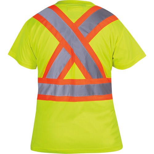 6949 T-shirt de s&eacute;curit&eacute; en il-de-perdrix pour femme, Polyester, T-petit, Jaune lime haute visibilit&eacute; EastCoast Offshore Supplies