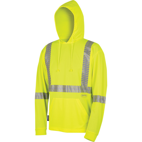 6965 Bird's-Eye Safety Hoodie, Small, High Visibility Lime-Yellow EastCoast Offshore Supplies
