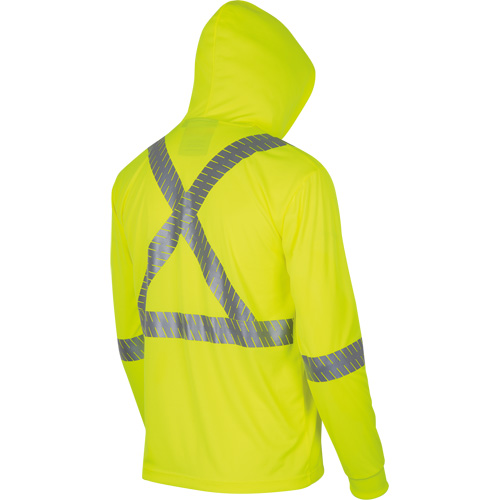 6965 Bird's-Eye Safety Hoodie, Small, High Visibility Lime-Yellow EastCoast Offshore Supplies