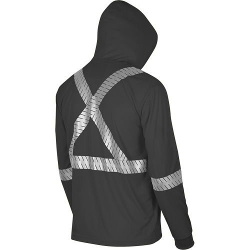6966 Bird's-Eye Safety Hoodie, Small, Black EastCoast Offshore Supplies