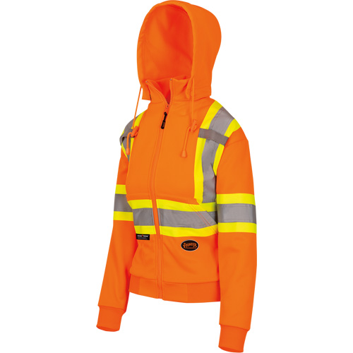 6924W Women's Fleece Hoodie with Zipper, Polyester, X-Small, High Visibility Orange EastCoast Offshore Supplies