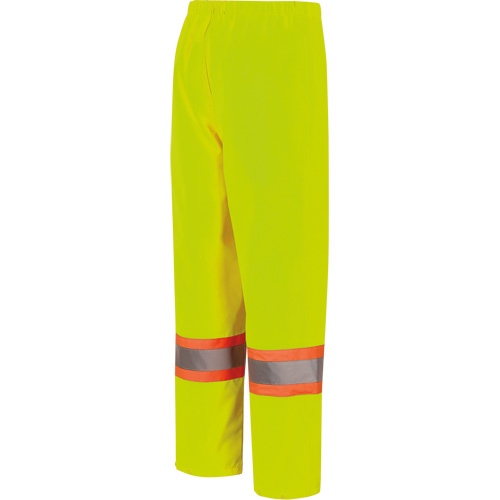 5629W Pantalon &agrave; bavette imperm&eacute;able pour femmes, Polyester/Polyur&eacute;thane, T-petit, Jaune lime haute visibilit&eacute; EastCoast Offshore Supplies