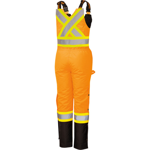 5040BBW Combinaison de s&eacute;curit&eacute; imperm&eacute;able haute visibilit&eacute; pour femmes, Polyester, T-petit, Noir/Orange haute visibilit&eacute; EastCoast Offshore Supplies