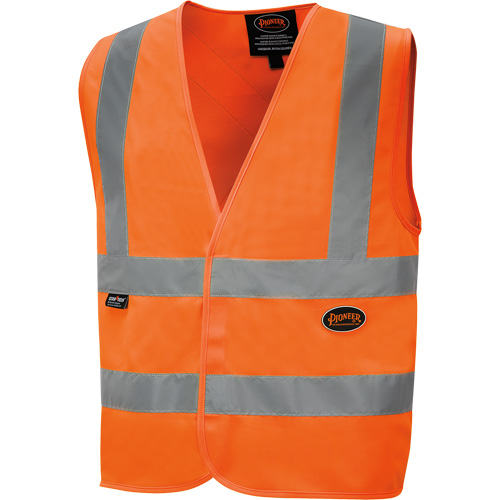 6885 Veste de s&eacute;curit&eacute; haute visibilit&eacute; en tricot chaîne, Orange haute visibilit&eacute;, Petit, Polyester EastCoast Offshore Supplies
