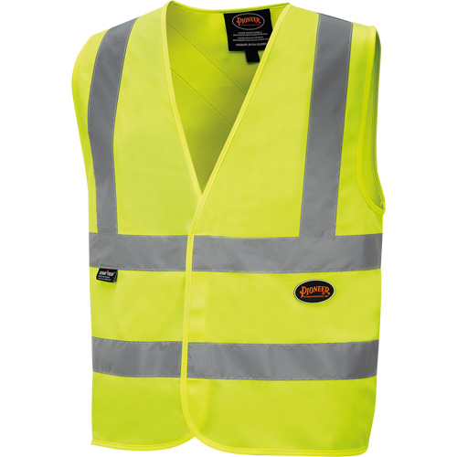 6886 Veste de s&eacute;curit&eacute; haute visibilit&eacute; en tricot chaîne, Jaune lime haute visibilit&eacute;, Petit, Polyester EastCoast Offshore Supplies
