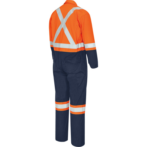 7702BBT FR-Tech&reg; 2-Tone Safety Coverall, Size 40 (Tall), Navy Blue/Orange, 10 cal/cm² EastCoast Offshore Supplies