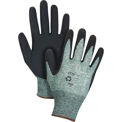 Gants &eacute;cologiques enduits &agrave; prise cr&ecirc;p&eacute;e, 8, R&ecirc;vetement Mousse de latex, Calibre 15, Enveloppe en Nylon/rPET EastCoast Offshore Supplies