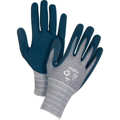 Eco-Friendly Lightweight Coated Gloves, 7, Foam Nitrile Coating, 15 Gauge, Polyester/RPET Shell EastCoast Offshore Supplies