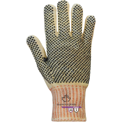 Gants r&eacute;sistants &agrave; la coupe Contender SPGRK2D, Taille Petit, Calibre 7, Rev&ecirc;tement PVC, Enveloppe en Kevlar/Fil technique, ASTM ANSI niveau A6 EastCoast Offshore Supplies
