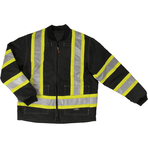 Manteau de s&eacute;curit&eacute; 4-en-1 en tissu ind&eacute;chirable, Polyester, Noir, T-petit EastCoast Offshore Supplies