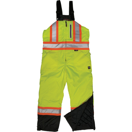 Ripstop Insulated Safety Bib Overall, Polyester, X-Small, High Visibility Lime-Yellow EastCoast Offshore Supplies