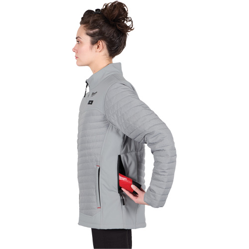 M12 Heated Axis Jacket with Battery, Women's, 2X-Large, Grey EastCoast Offshore Supplies
