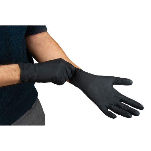 Heavyweight Tactile Grip Examination Gloves, Small, Nitrile, 8-mil, Powder-Free, Black EastCoast Offshore Supplies