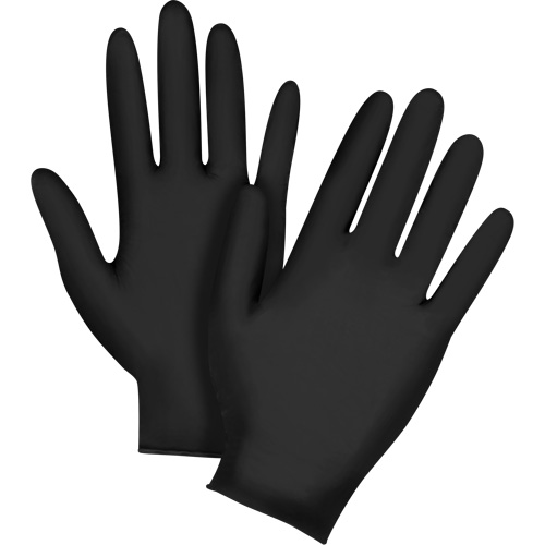 Emballages de gants jetables pour machine distributrice, Petit, Nitrile, 5 mils, Sans poudre, Noir, Classe 2 EastCoast Offshore Supplies