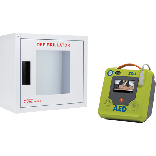 AED 3 AED & Wall Cabinet Kit, Semi-Automatic, English, Class 4 EastCoast Offshore Supplies