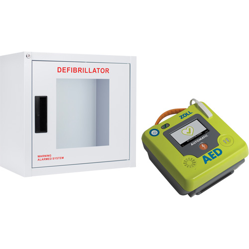 AED 3 AED & Wall Cabinet Kit, Semi-Automatic, French, Class 4 EastCoast Offshore Supplies