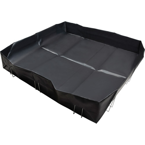 Berme &agrave; support en fil m&eacute;tallique, Capacit&eacute; 748 gal. US, 10' la x 10' lo x 12" h, Support en L EastCoast Offshore Supplies