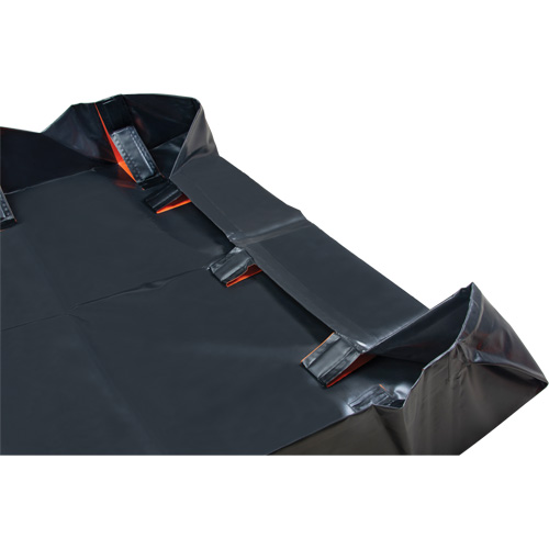 IBX Wall Pop-Up Berm, 2244 US gal. Capacity, 12' W x 25' L x 12" H, Snap-Up Bracket EastCoast Offshore Supplies