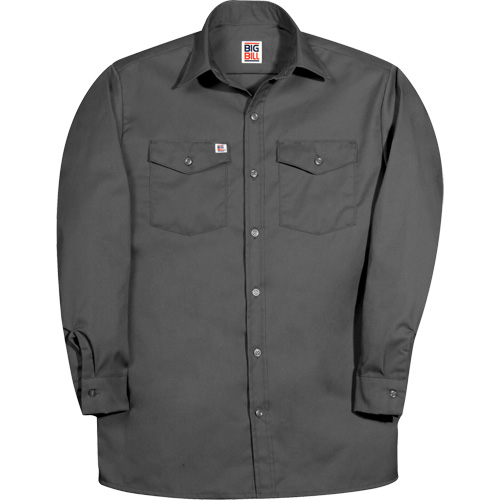 Premium Long-Sleeve Work Shirt, Men's, Small, Charcoal EastCoast Offshore Supplies
