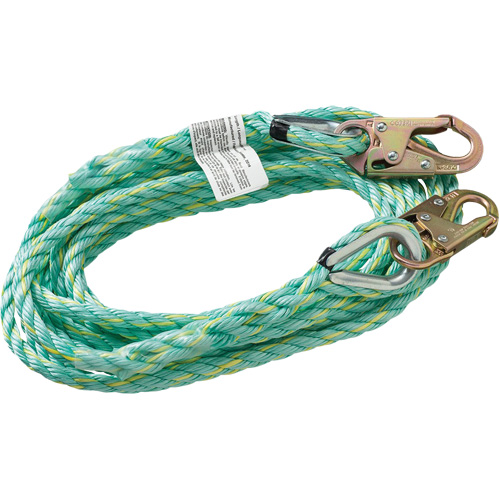VL-1122-100 Vertical Lifeline Rope with Anchor End Snap Hook, Copolymer EastCoast Offshore Supplies