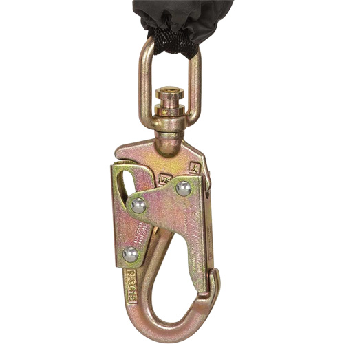 SRL-73302-10LE Cordage de s&eacute;curit&eacute; autor&eacute;tractable, 10', Acier galvanis&eacute;, Pivotant EastCoast Offshore Supplies